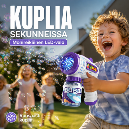 Monireikäinen led-valoinen kuplapyssy lapsille