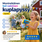Monireikäinen led-valoinen kuplapyssy lapsille