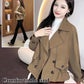 Korean tyyli lyhyt muoti trench takki