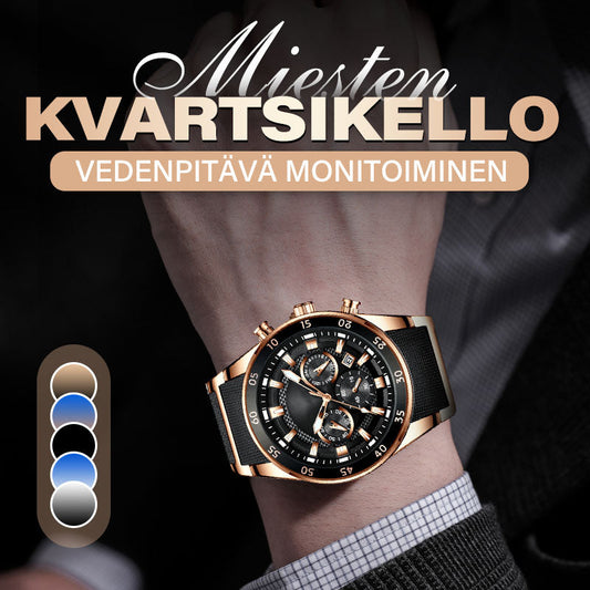 🎁Miesten Vedenpitävä Monitoiminen Kvartsikello