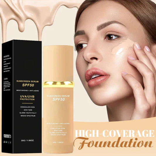 🔥2026 Kuuma myynti 50% ALENNUS✨⚡ 50 000+ myyty! 🎁4-in-1 Täydellinen pohjatuote – Korkea peitto, SPF & koko päivän kosteutus 🤍✨