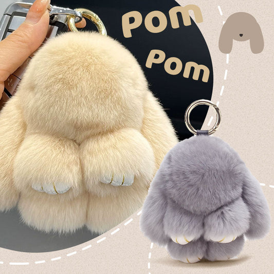 🏆RAJOITETTU AIKA - ERIKOISTARJOUS -49% 🐰 Käsintehdyt pehmeät pupupompom-riipukset