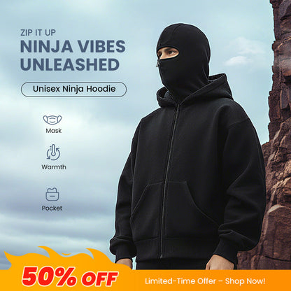 🔥Miesten ja naisten Ninja-vetoketjuhuppari