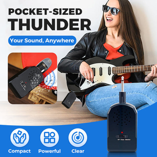 🌆 OSTA 2 SAAT 1 ILMAISEKSI! 🎁 Mini Kannettava Kitaravahvistin Set 🎸 30 HD Ääni 🔊