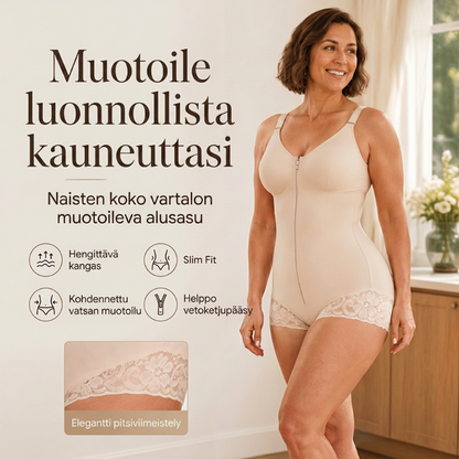 🔥NYT 50 % ALENNUS!🔥 Vatsaa muotoileva bodysuit – vyötärön muotoilu, pakaroiden kohotus ja voimakas kompressio, vartaloa imarteleva, saatavana myös suurissa kooissa