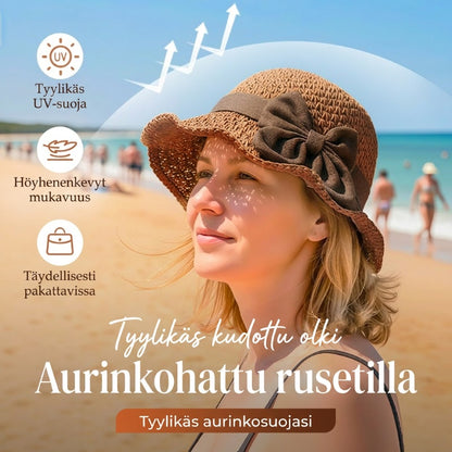 🎀 -50% ALENNUS 👒 | Olkihattu retrojousella – Taitettava ja hengittävä kesäksi