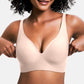 💕 Hyllytön Langaton Naisten Mukavat Langattomat Pojat Push Up Bralettes Saumattomat T-paidat Pojat Syvä V Arki Pojat