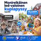 Monireikäinen led-valoinen kuplapyssy lapsille