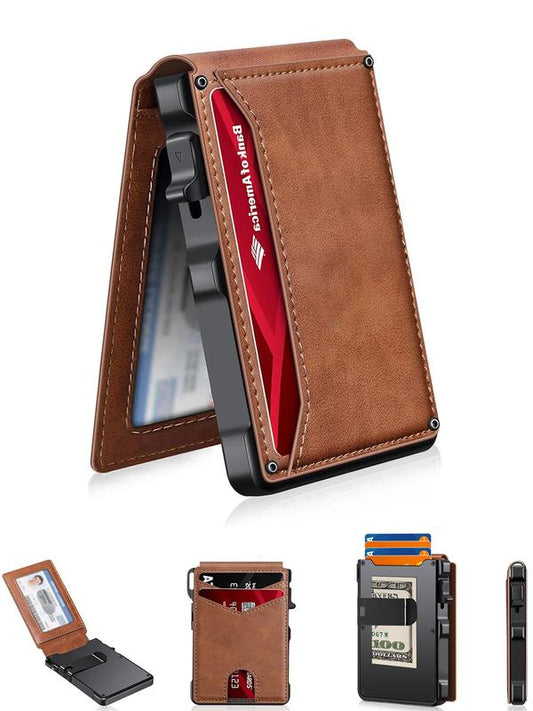 🔥🎁Uutuus: 50% ALENNUS – Miesten ohut lompakko RFID-suojalla