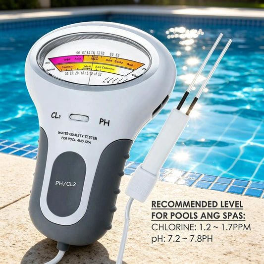 🔬💧 Uima-altaiden pH- ja klooritestari – 50% alennus! Tarkka pH- ja klooritasojen mittaus uima-altaassasi – yksinkertainen, nopea ja luotettava. 🔥🏊