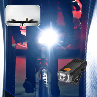 🚴‍♂️ LED-vedenkestävä ladattava pyörän etulamppu pidikkeellä – kirkas & kestävä✨