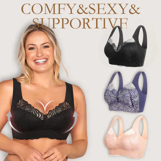 🌿【SECOND SKIN】CLOUD LIFT BRA SET | 3 kpl saumaton ja metallivapa | Ei luistava, hengittävä 🌸