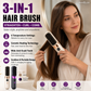 💇‍♀️🔥 3-in-1 Langaton Hiustensuoristusharja – Suorista, Kiharru & Selvitä – USB-C Ladattava, 4 Lämpöasetusta – Täydellinen Hiustyyli Missä Tahansa! ✨