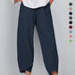 👖 -50% ALENNUS NYT! ✨ Vintage-tyyliset epäsymmetriset housut joustavalla vyötäröllä ja taskuilla – Ainutlaatuinen muotoilu, mukava istuvuus ja käytännöllinen tyyli 🌸