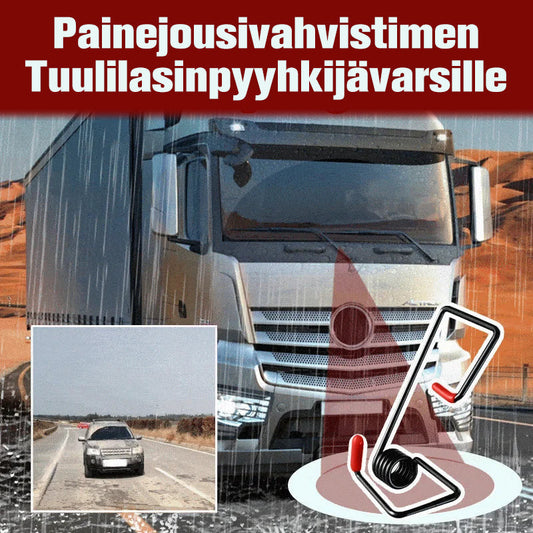 Painejousivahvistin tuulilasinpyyhkijävarsille