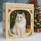 🐱 50% ALE🎄 Kissanystävien Adventtikalenteri 2025 - 24 Päivää Leluja/Herkkuja Kissaystävällesi, Juhlavan Joulumainen Suunnittelu 🎁📦