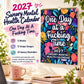 📅 Vuoden 2027 kiroileva huumoriseinäkalenteri