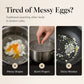 🥚🍳304 ruostumaton teräs munarengasmuotti – Hauskoja muotoja, vuotamaton tasainen pohja ja helppo irrotus