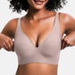 💕 Hyllytön Langaton Naisten Mukavat Langattomat Pojat Push Up Bralettes Saumattomat T-paidat Pojat Syvä V Arki Pojat