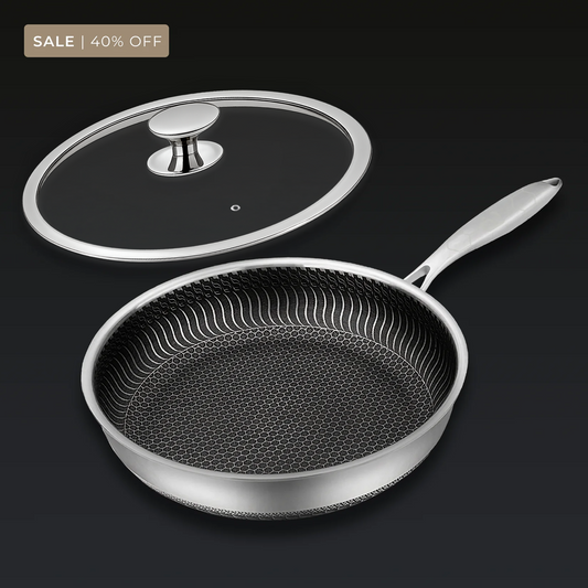 🔥 Megatarjous -55 % !!! 🍳 Premium-pinnoitetettu paistinpannu kannella