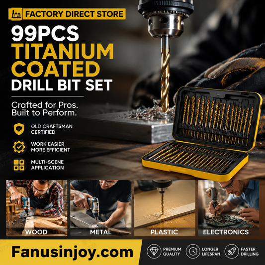 🏭✨ Tehtaan myymälä – 50 kpl titaaniporanteräsarja 🔩⚡🧰