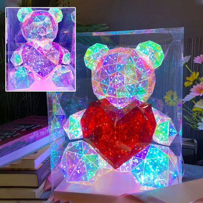 💕Ystävänpäivän erikoistarjous - 50 % alennus🎁 Värikäs hehkuva karhu