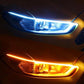 💡 RAJOITETUN AJAN 50 % ALENNUS! ⚡ 2 kpl joustava auton LED-vilkkuvalo – vedenkestävä kaksivärinen, itseliimautuva 12 V -nauha ✨