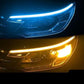 💡 RAJOITETUN AJAN 50 % ALENNUS! ⚡ 2 kpl joustava auton LED-vilkkuvalo – vedenkestävä kaksivärinen, itseliimautuva 12 V -nauha ✨