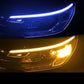 💡 RAJOITETUN AJAN 50 % ALENNUS! ⚡ 2 kpl joustava auton LED-vilkkuvalo – vedenkestävä kaksivärinen, itseliimautuva 12 V -nauha ✨