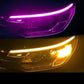 💡 RAJOITETUN AJAN 50 % ALENNUS! ⚡ 2 kpl joustava auton LED-vilkkuvalo – vedenkestävä kaksivärinen, itseliimautuva 12 V -nauha ✨