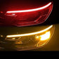 💡 RAJOITETUN AJAN 50 % ALENNUS! ⚡ 2 kpl joustava auton LED-vilkkuvalo – vedenkestävä kaksivärinen, itseliimautuva 12 V -nauha ✨