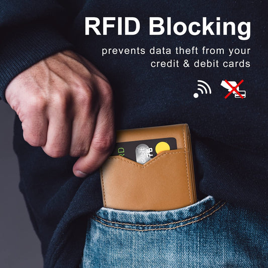 🔥 Kuumaa myyntiä! 🔥 Miesten ohut lompakko, RFID-suojaus