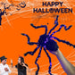 Halloween Musta Hämähäkkikoriste Valolla