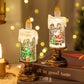 🎄Paristokäyttöinen valaistu joulun lumipallo-kynttil