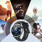 ⌚Monitoiminen pyöreä urheilu smartwatch💞