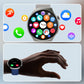 ⌚Monitoiminen pyöreä urheilu smartwatch💞