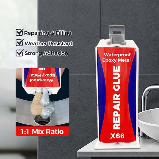 Vedenkestävä epoksimetallikorjausliima