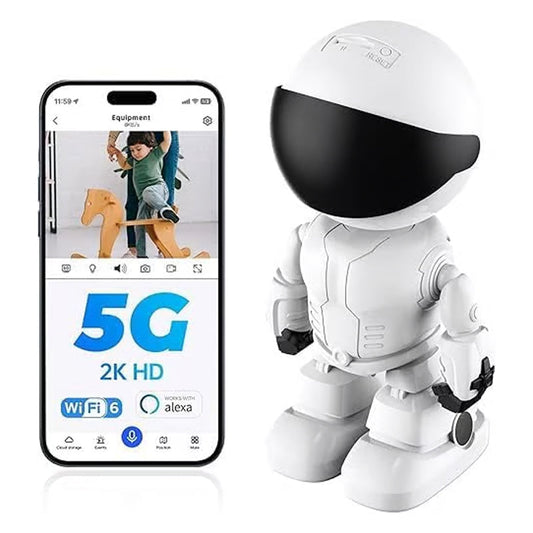 360° HD Infrapuna Langaton WiFi Robotti Valvontakamera