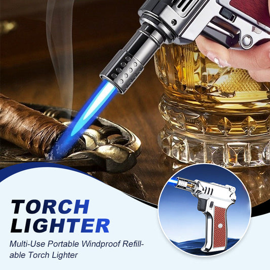 🔥Kuuma Tarjous🔥Monikäyttöinen Kannettava Tuulensuojaava Täytettävä Polttolighter