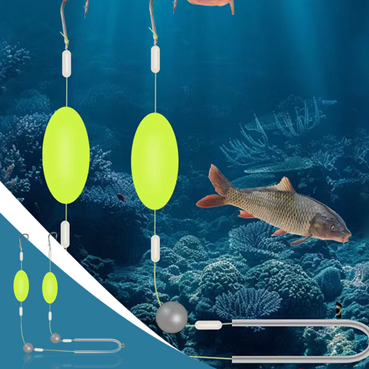 🎣⚡ Kaksoiskoukun pohjasiima! Päivitetty versio parantaa koukkausastetta 50 % – hyvästit takertumiselle! 🎣