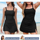 🩱Naisten Vintage Tankini Uimapuku Vatsaa Tukevalla Kaksiosainen