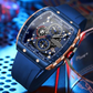 🌈「Cyberpunk-futuristinen tyyli」⌚ Miesten monitoiminen muotikvarttikello
