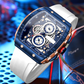 🌈「Cyberpunk-futuristinen tyyli」⌚ Miesten monitoiminen muotikvarttikello