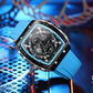 🌈「Cyberpunk-futuristinen tyyli」⌚ Miesten monitoiminen muotikvarttikello