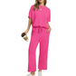 🌸 Uutuus -50% ALENNUS 💖 Naisten pehmeä casual-puku ja housut -setti