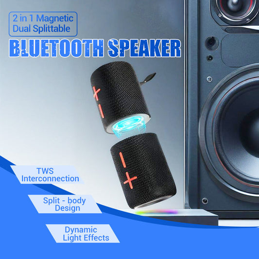 🎁 2-in-1 Magneettinen Kaksoisirrotettava Bluetooth-Kaiutin