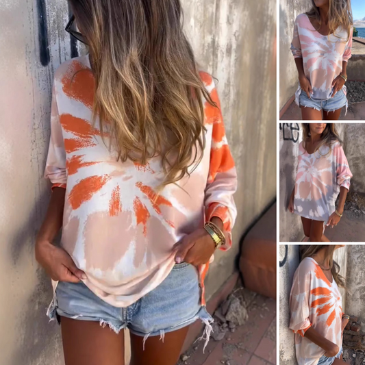 ⏳Aikarajoitettu tarjous⏰Naisten Tie-Dye Oversize T-paita