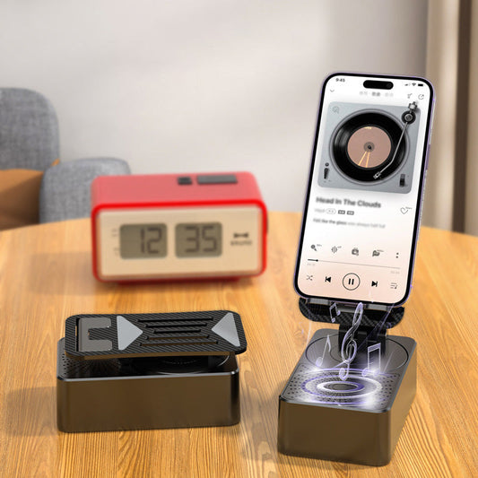 Lahjavalinta - 3 yhdessä - Langaton Bluetooth-kaiutin, latausasema, puhelinteline