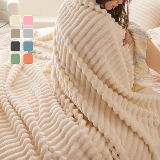 🍂Syysale – 50 % alennus!🛏️Paksu pehmopeite, jossa on jäniksen kuva ja maitovelluuripäällinen🫧Kääriydy pehmeään mukavuuteen