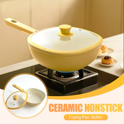 🍳Keraaminen tarttumaton paistinpannu kannella